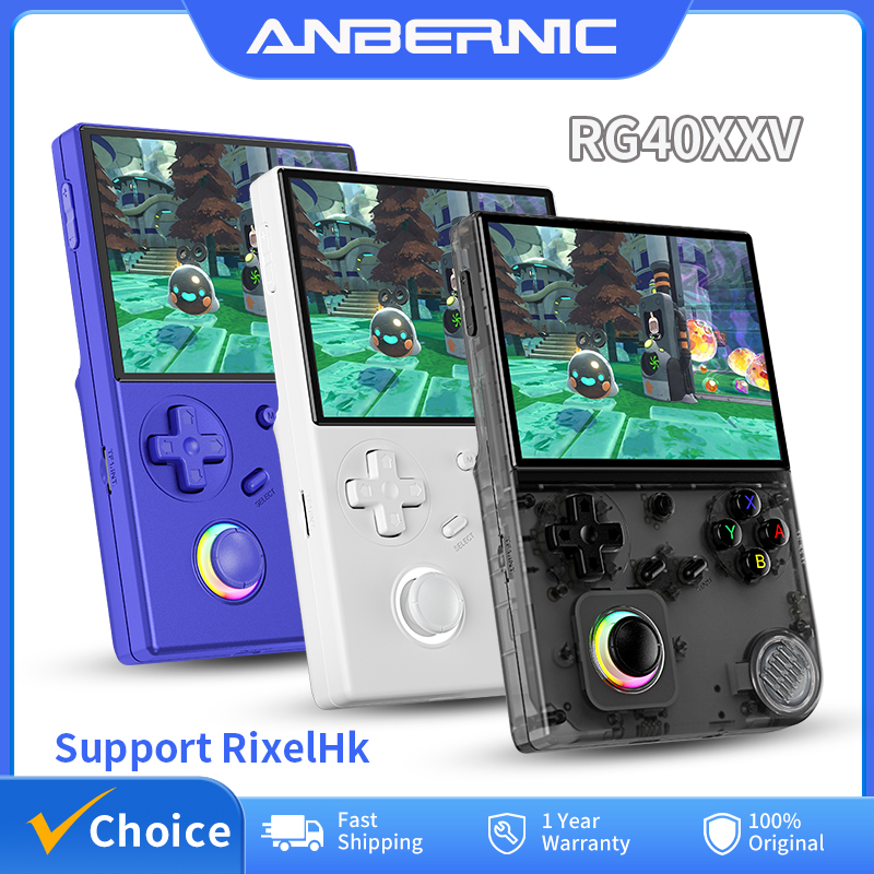Retro Gaming N64 - ANBERNIC RG40XXV Konsol Game Genggam Retro
