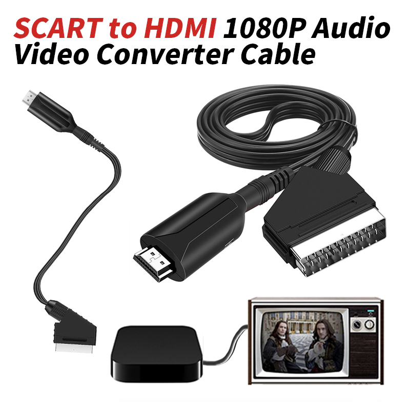 Scart To Hdmi - Kabel Konverter Audio Video SCART ke