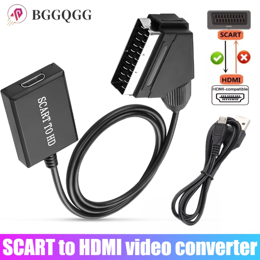 Scart To Hdmi - Kabel Adaptor Konverter Kelas Atas Audio