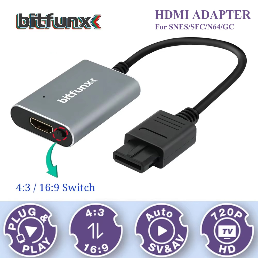 Bitfunx 720P Svideo / AV Ke Ad - Retro Gaming N64 ulasan dan harga
