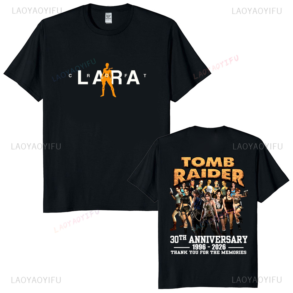 Tomb Raider 30th Anniversary U - Retro Gaming T Shirt ulasan dan harga