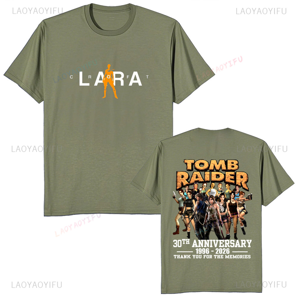 Tomb Raider 30th Anniversary U - Retro Gaming T Shirt ulasan dan harga