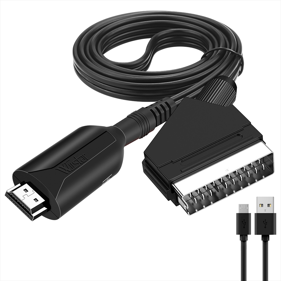 Adaptor konverter Audio Video  - Scart To Hdmi ulasan dan harga
