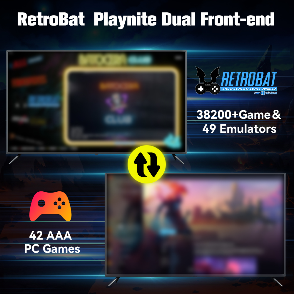 Sistem Retrobat & Playnite HDD - Retro Gaming N64 ulasan dan harga