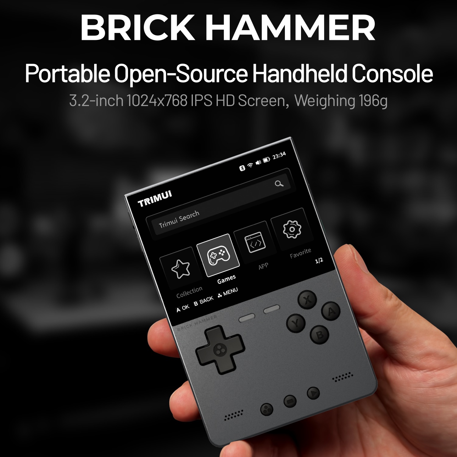 TRIMUI BRICK HAMMER Konsol Gam - Retro Gaming Kiosk ulasan dan harga