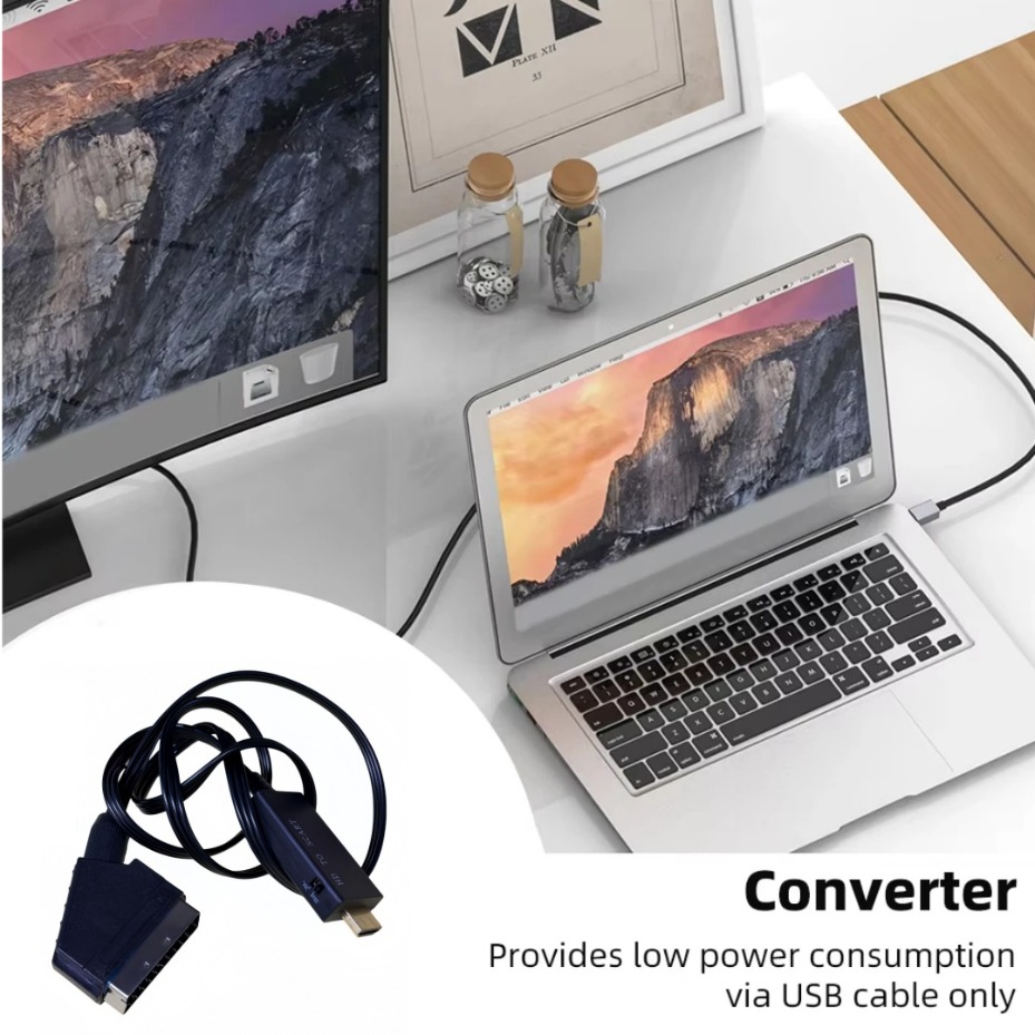 Konverter HDMI ke SCART PAL NT - Scart To Hdmi ulasan dan harga