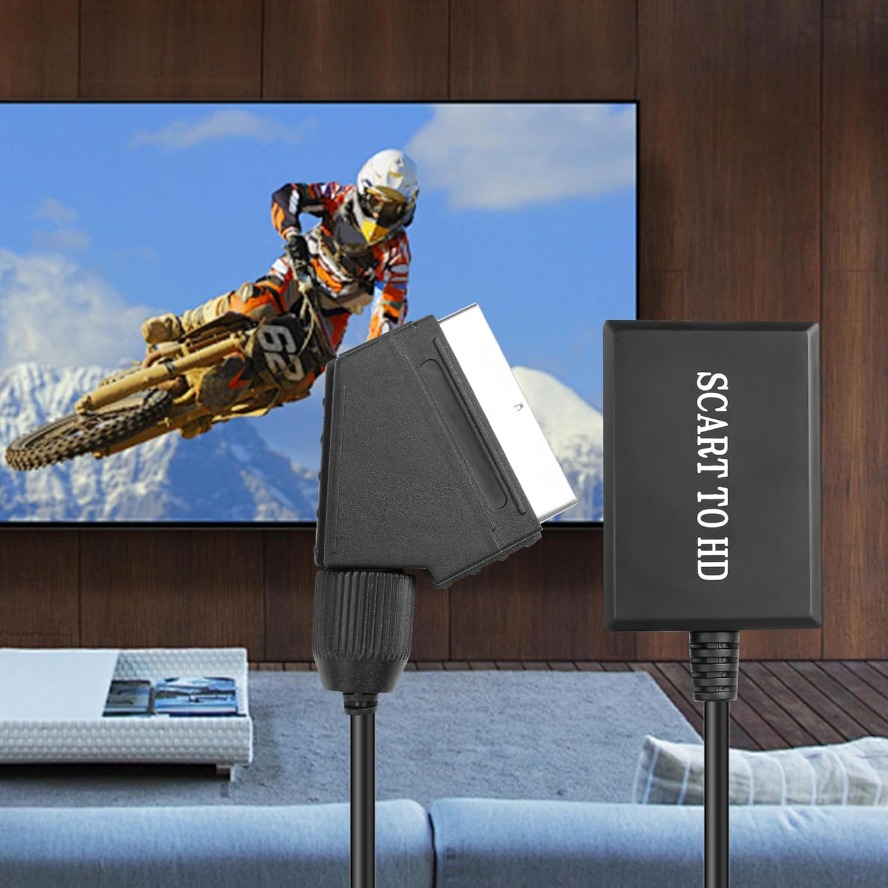 Kabel Adaptor Konverter Kelas  - Scart To Hdmi ulasan dan harga